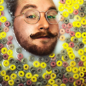 Moustache Gift Green Purple