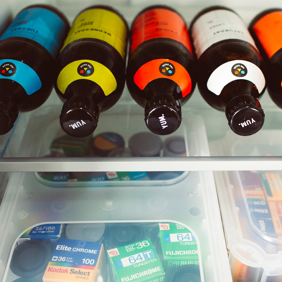 Refrigerator Moustache Blender